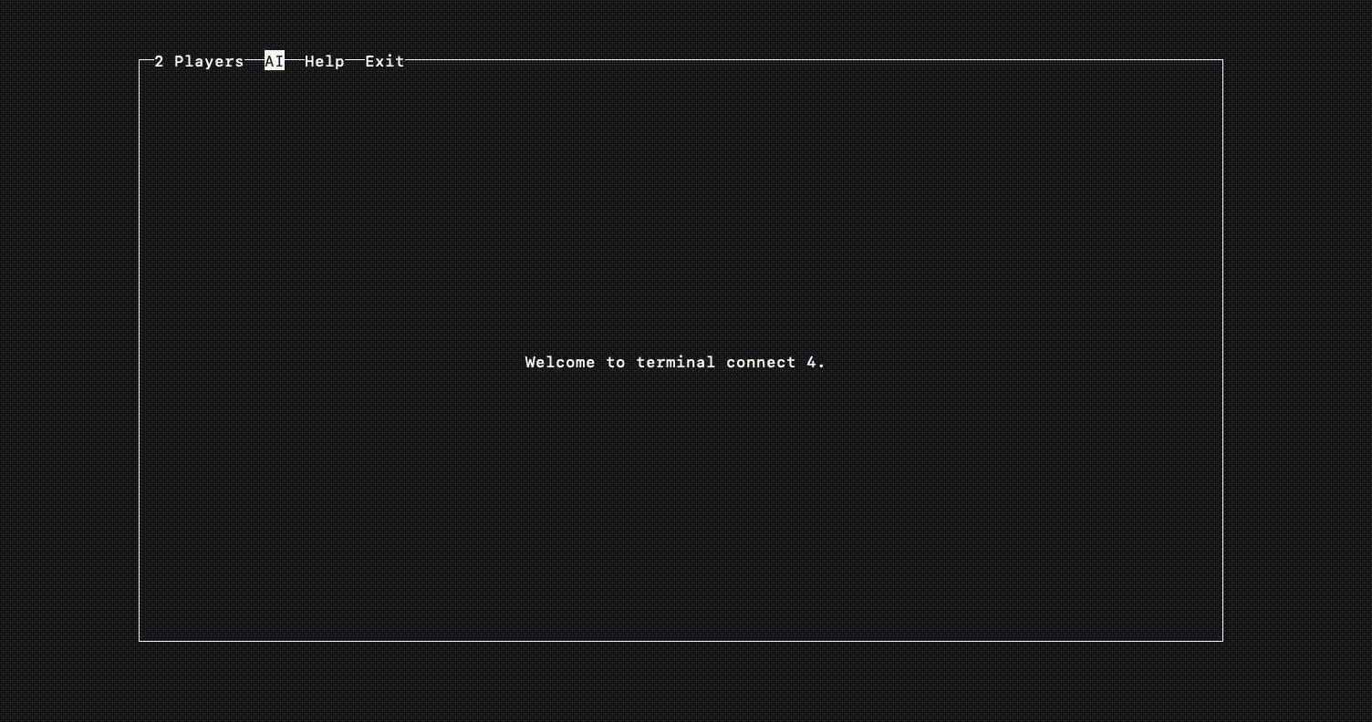 Connect 4 Terminal Game